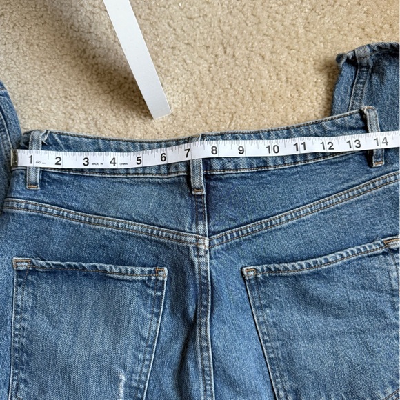 Free People Blue Straight Leg Jeans - Picture 2 of 4